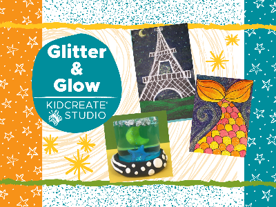 Kidcreate Studio - Johns Creek. Glitter & Glow- Weekly Class (4-9 Years)