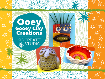 Kidcreate Studio - Mansfield. Ooey Gooey Clay Creations Weekly Class (4-9 Years)