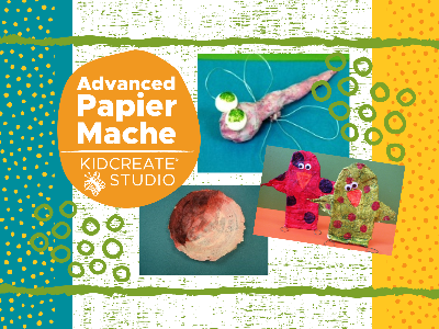 Kidcreate Studio - Woodbury. Advanced Papier Mache Weekly Class (7-12 Years)