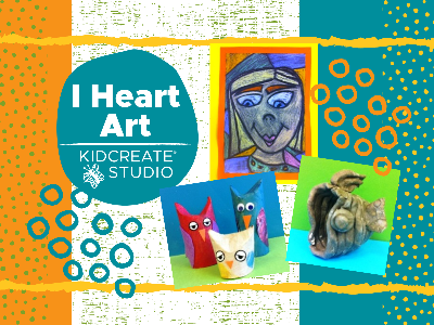 Kidcreate Studio - Woodbury. I Heart Art Weekly Class (4-9 Years)
